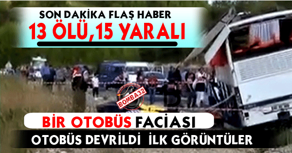 OTOBÜS DEREYE UÇTU