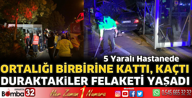 Otobüs durağında büyük felaket