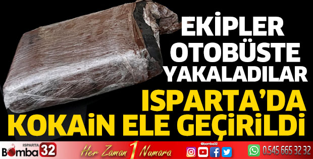 Otobüste kokain ele geçirildi