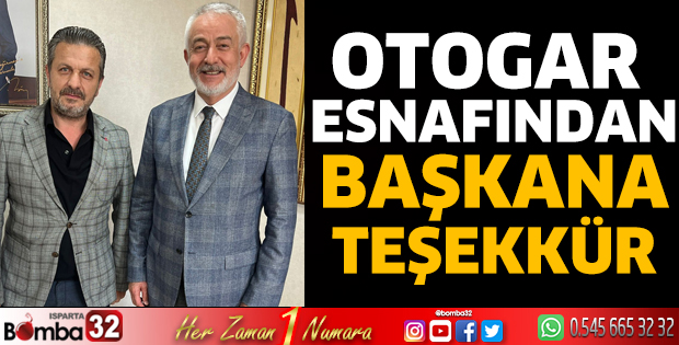 Otogar esnafından Başkana Teşekkür   