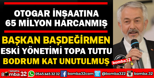 OTOGARIN İNŞAATINA 68 MİLYON TL HARCANMIŞ
