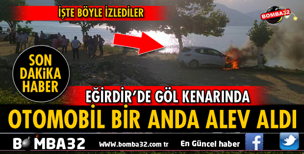 OTOMOBİL ANİDEN ALEV ALDI