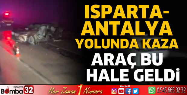 Otomobil bariyere çarptı