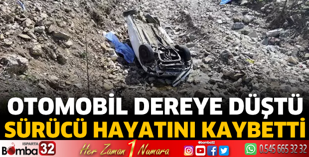 Otomobil dereye düştü, sürücü hayatını kaybetti