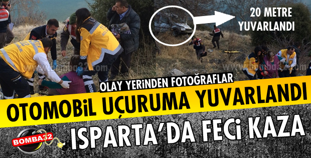 OTOMOBİL GÖLE UÇUYORDU 