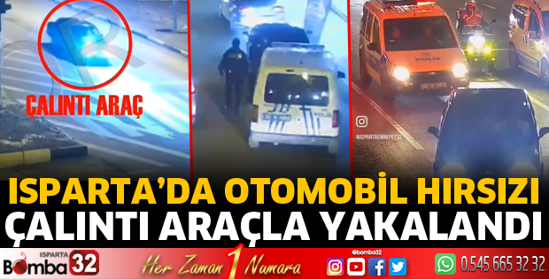Otomobil hırsızı çaldığı araçla yakalandı 
