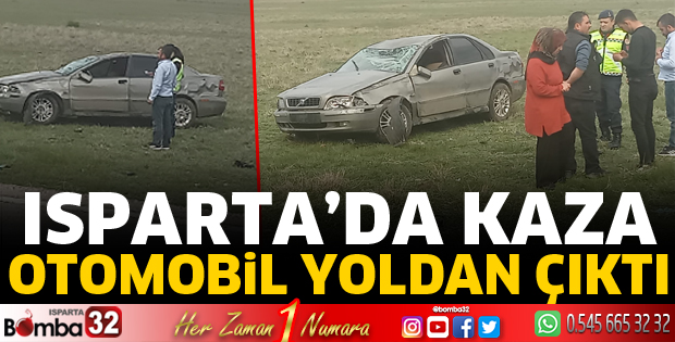 Otomobil kontrolden çıktı