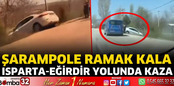 Otomobil kontrolden çıktı