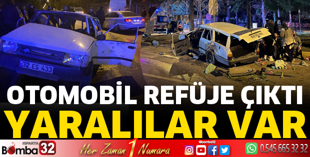 Otomobil refüje çıktı