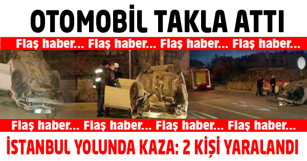 OTOMOBİL TAKLA ATTI