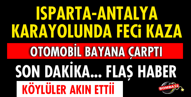 OTOMOBİL YAYAYA ÇARPTI!