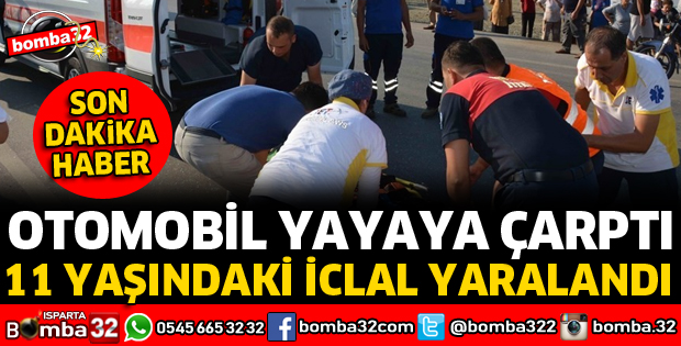 OTOMOBİL YAYAYA ÇARPTI