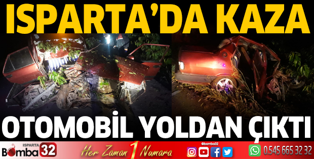 Otomobil yoldan çıktı