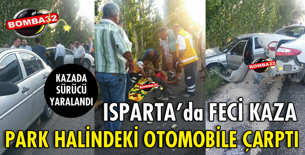 OTOMOBİLE ARKADAN ÇARPTI