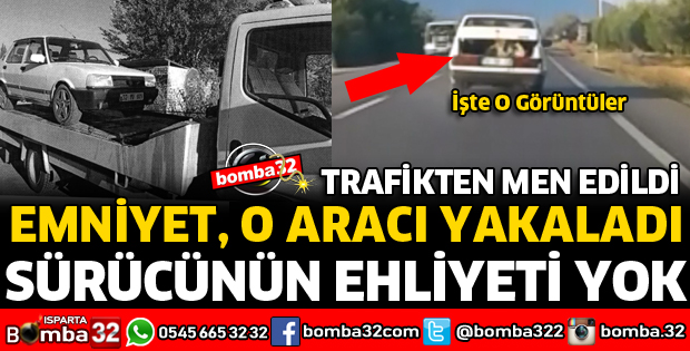 OTOMOBİLİN BAGAJINDA YOLCU GÖTÜREN SÜRÜCÜ EHLİYETSİZ ÇIKTI