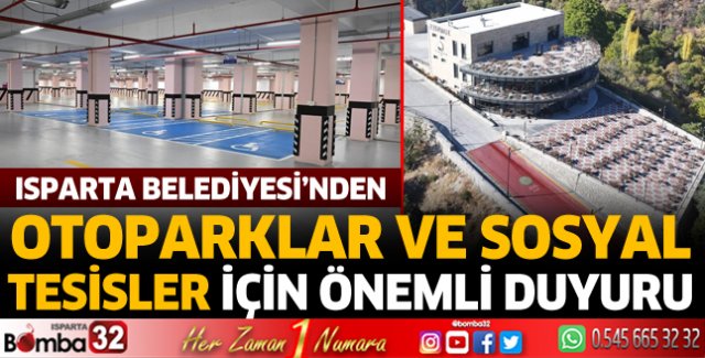 Otoparklar ve sosyal tesisler için önemli duyuru