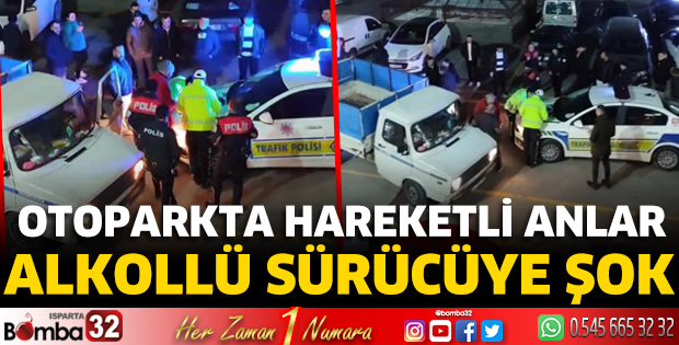 Otoparkta hareketli anlar