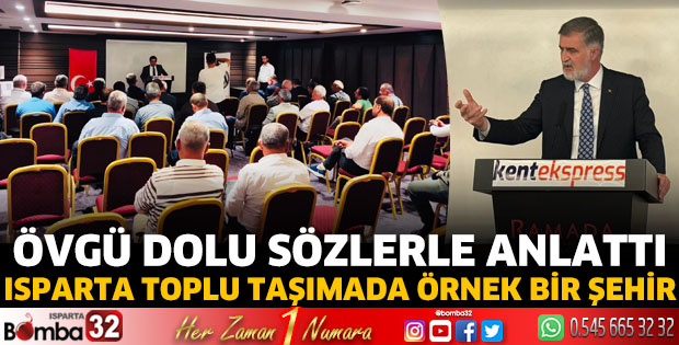 Övgü dolu sözlerle anlattı