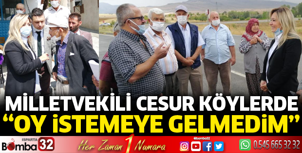 Oy istemeye gelmedim, derde derman olmaya geldi