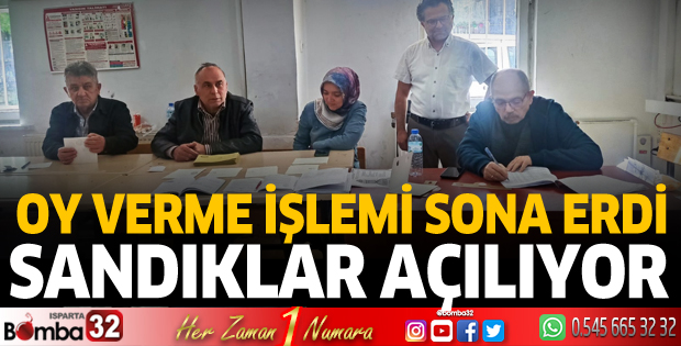 Oy verme işlemi sona erdi