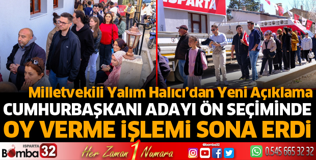 Oy verme işlemi sona erdi