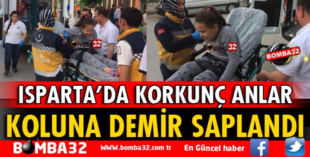 OYUN OYNAYAN ÇOCUĞUN KOLUNA DEMİR SAPLANDI