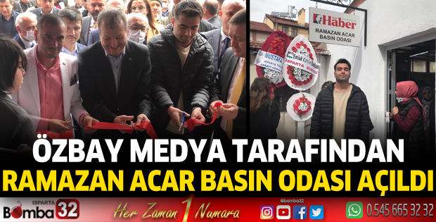 Özbay Medya tarafından Ramazan Acar Basın Odası açıldı