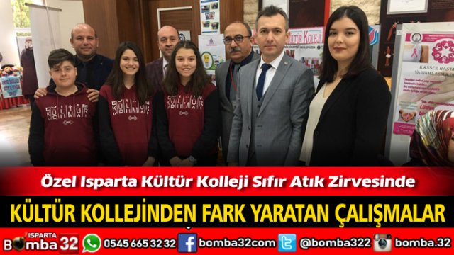 Özel Isparta Kültür Kolleji Sıfır Atık Zirvesine Katıldı