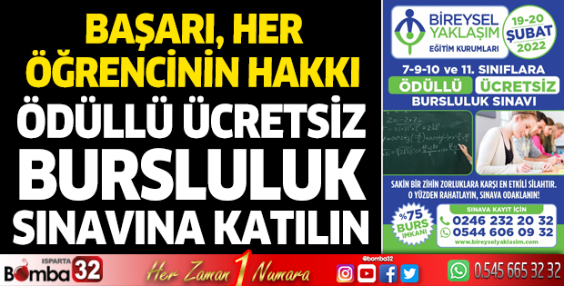 Özel Bireysel Yaklaşım Eğitim Kurumları Ücretsiz bursluluk sınavına katılın