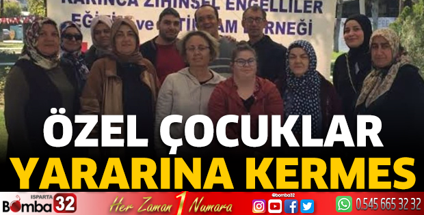 Özel çocuklar yararına kermes 