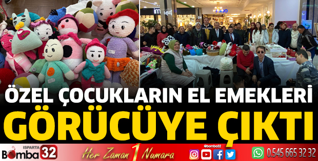 Özel çocukların el emeği ürünleri görücüye çıktı 