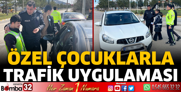 Özel çocuklarla trafik uygulaması