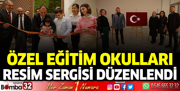 Özel eğitim okulları resim sergisi düzenlendi 