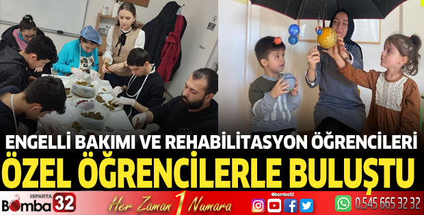 Özel gereksinimli öğrencilerle ders yaptılar