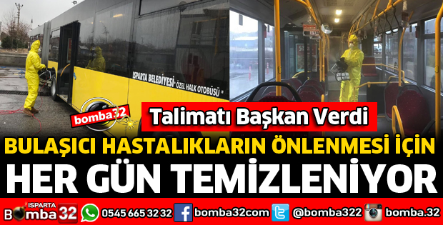 ÖZEL HALK OTOBÜSLERİ HER GÜN TEMİZLENİYOR