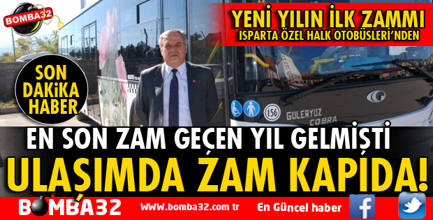 ÖZEL HALK OTOBÜSLERİNDE YENİ YILIN İLK ZAMMI