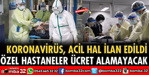ÖZEL HASTANELER DE ÜCRET ALAMAYACAK