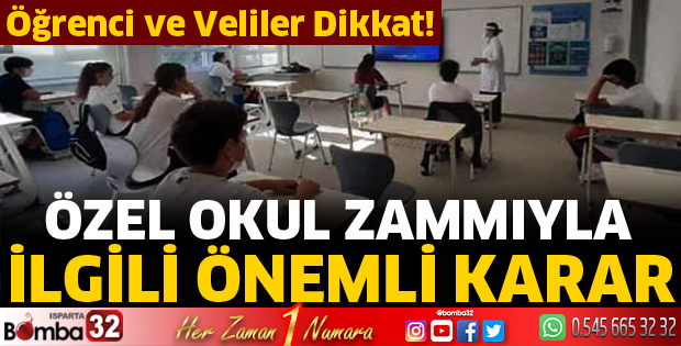 Özel okullarda zam oranı belli oldu