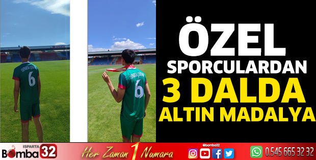 Özel sporculardan 3 dalda altın madalya