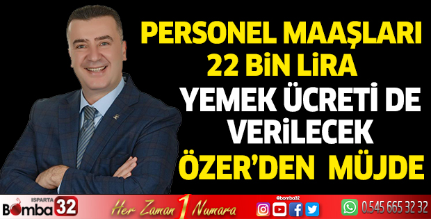 Özer’den müjde