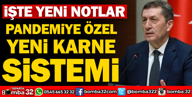 PANDEMİYE ÖZEL YENİ KARNE SİSTEMİ