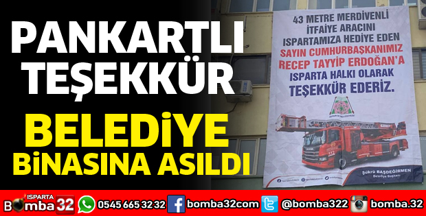 PANKARTLI TEŞEKKÜR