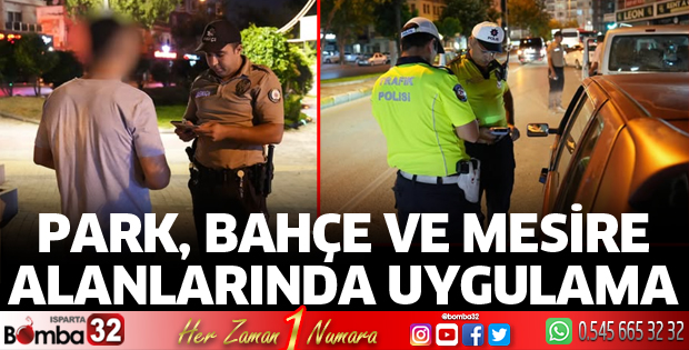 Park, bahçe ve mesire alanlarında uygulama