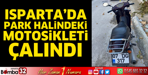 Park halindeki motosiklet çalındı  