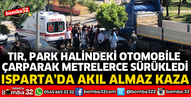 PARK HALİNDEKİ OTOMOBİLE ÇARPTIKTAN SONRA SÜRÜKLEDİ
