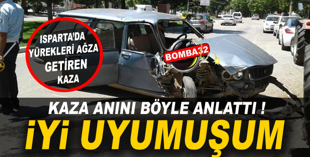 PARK HALİNDEKİ TRAKTÖRLERE ÇARPARAK DURABİLDİ