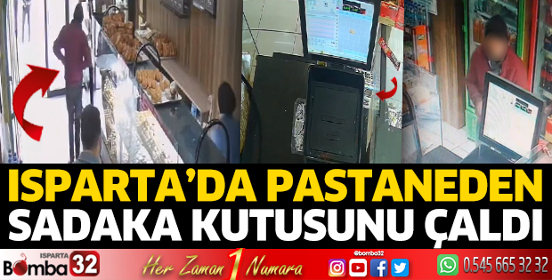 Pastaneden sadaka kutusunu çaldı