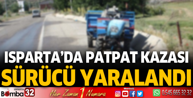 Patpat kazası: Sürücü yaralandı
