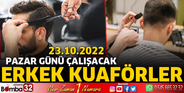 Pazar günü nöbetçi kuaförler