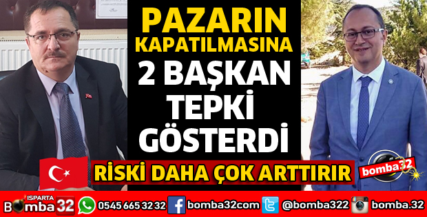 PAZAR KAPATMAYA TEPKİ GÖSTERDİLER
